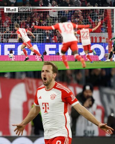 Harry Kane, yakoze amateka yo kuba umukinnyi wa mbere watsinze ibitego 20 mu mikino 14 ya Shampiyona y’u Budage ‘Bundesliga’.