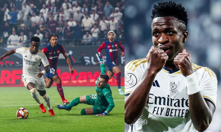 Real Madrid yihereranye FC Barcelona iyatsinda umuba w’ibitego umunya Brazil Vinicius Junior atsinda ibitego birenga bibiri 