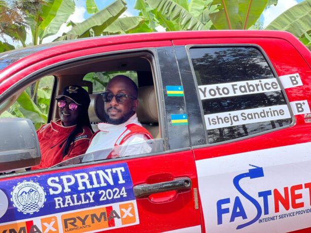 azakinana na Giancarlo Davite muri ’Huye Rally 2024’.