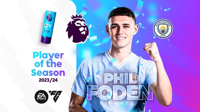 Phil Foden yabaye Umukinnyi w’Umwaka muri Premier League