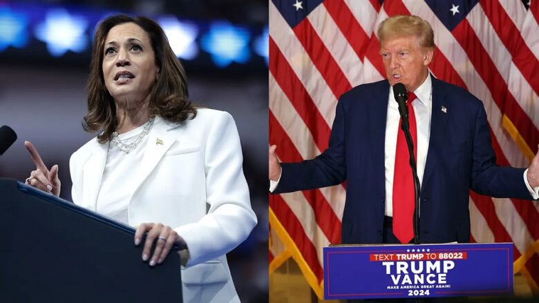 bwa mbere Kamala Harris na Donald bagiye guhurira mu kiganirompaka