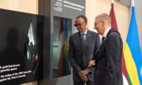 Perezida Kagame na Edgars Rinkēvičs bafunguye ikimenyetso cy’Urwibutso rwa Jenoside